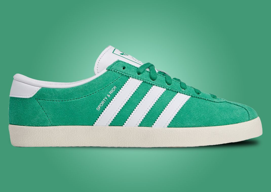 Sporty & Rich x adidas Blanc Court Green Cloud White (W) Lateral