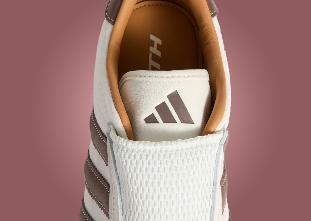 Kith Women x adidas Taekwondo Natural Canvas & Coffee Quartz - Tongue Detail