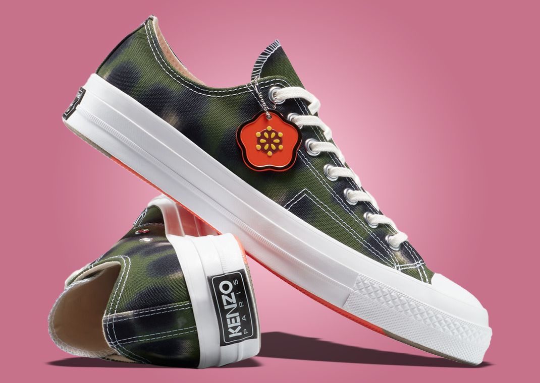 Kenzo x Converse Chuck Taylor Ox Hana Leopard Cypress Angle