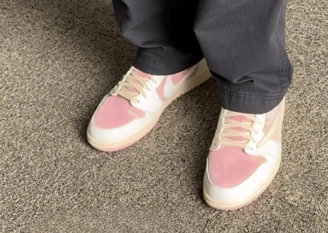 Travis Scott's Air Jordan 1 Retro Low OG Sail Shy Pink Releases Spring 2025