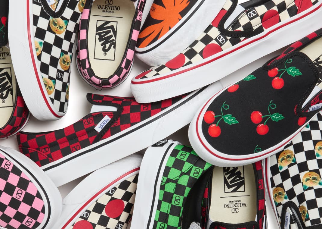 Vans and Valentino add More $490 Slip-Ons to their Luxurious