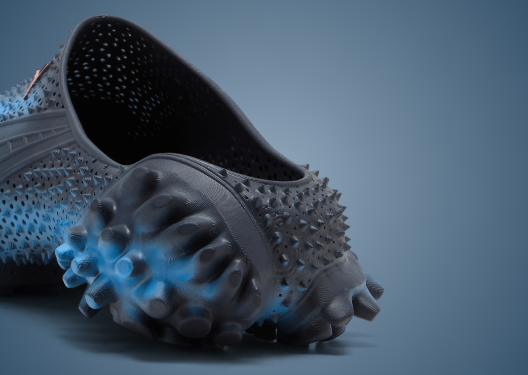 A$AP Rocky x Puma Mostro 3D Mule Blue Glimmer - Heel Angle