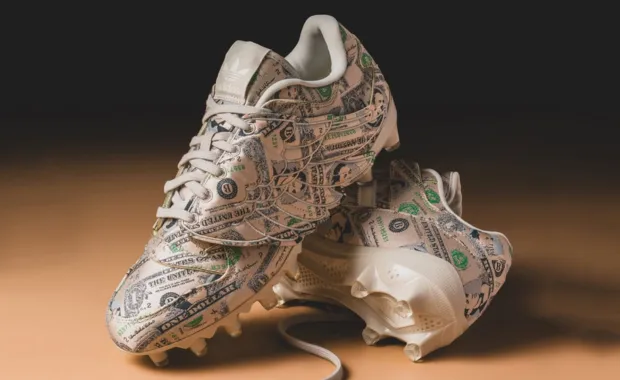 Jeremy Scott Money Wings adidas Forum Lows Get a Cleated Makeover for the Gridiron