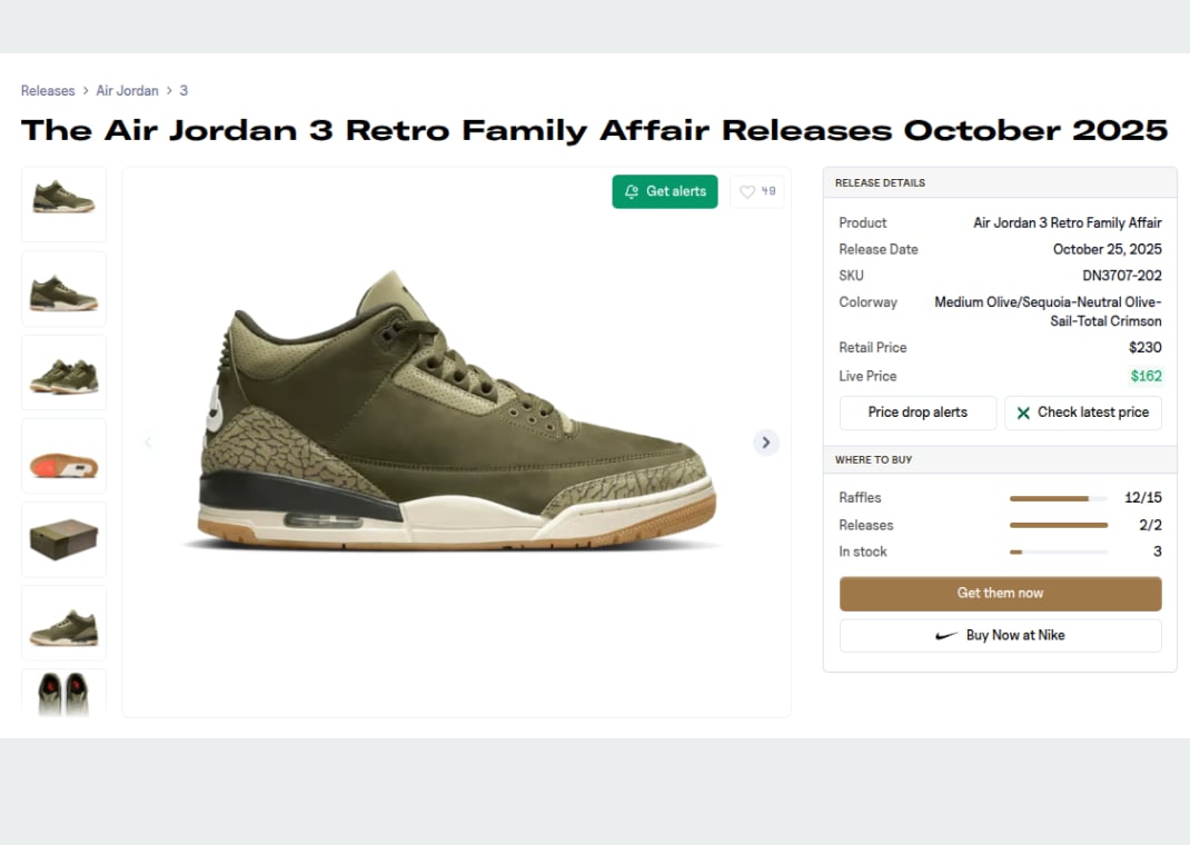 Air Jordan 3 Retro Family Affair