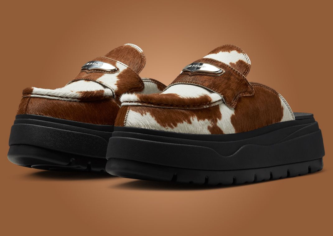 The Air Jordan Mule Cowprint Releases Fall 2025