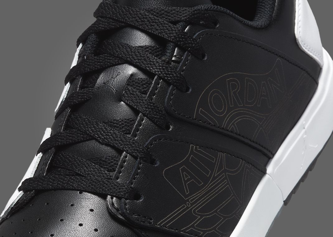 Air Jordan Nu Retro 1 Low Golf Black White Detail