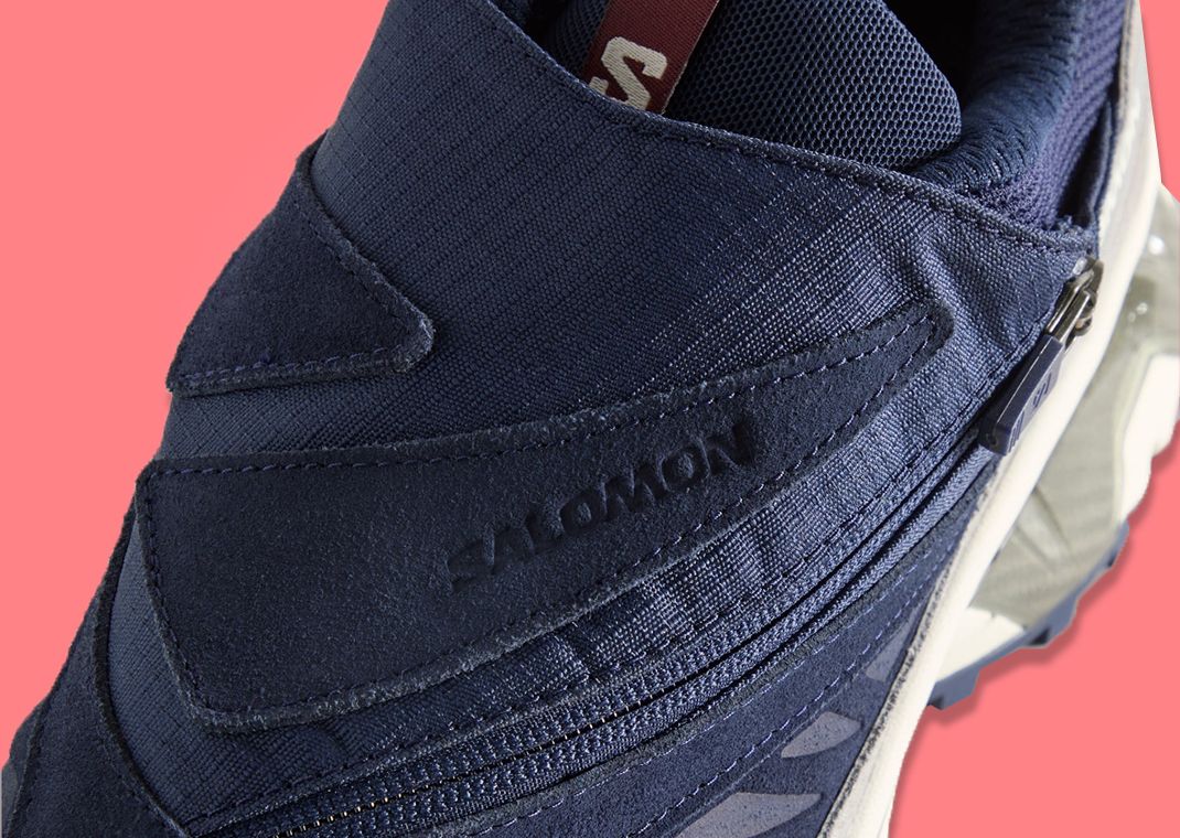 Kith x Salomon XT-Voyager Navy Tongue Detail