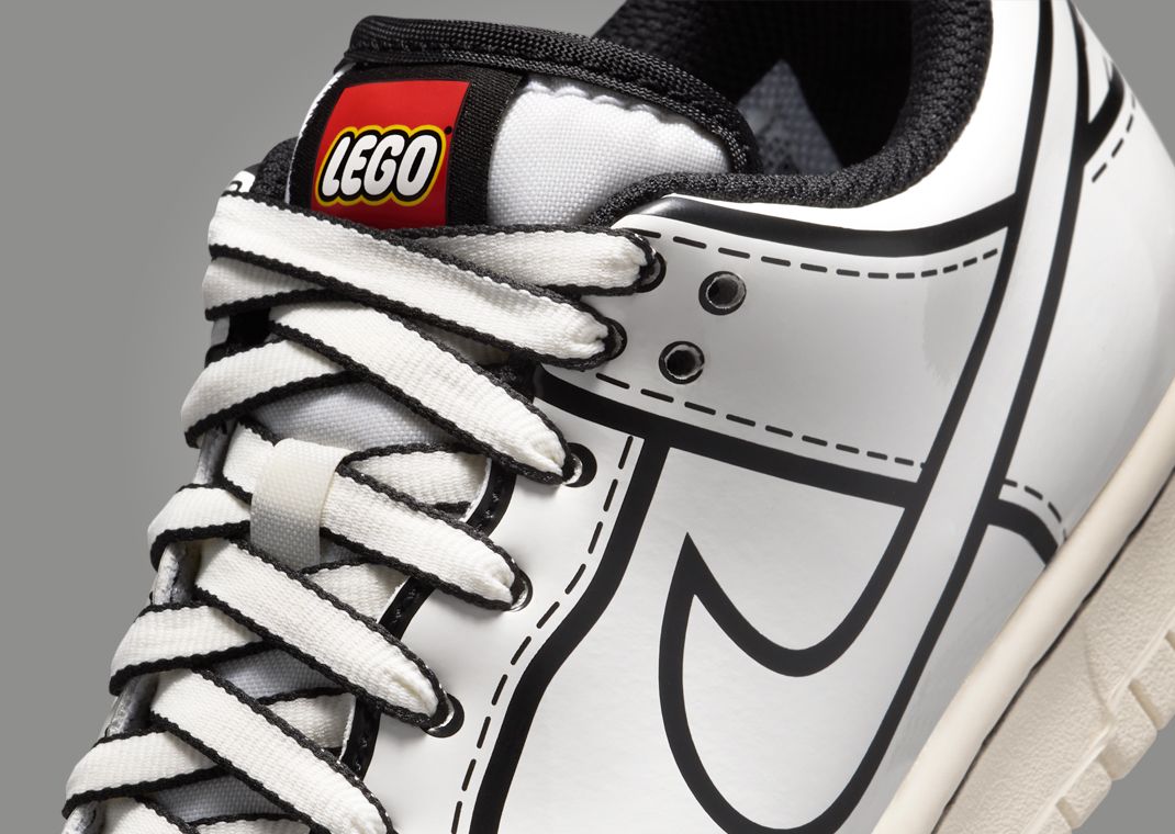 LEGO x Nike Dunk Low Sail (GS) Tongue