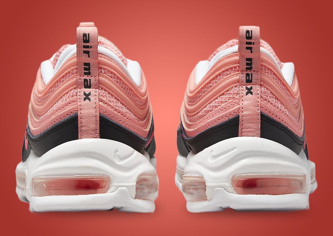 orange pink and black air max 97