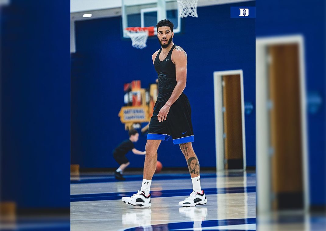 Jayson Tatum Rocking A Pair Of Air Jordan 37 Lows