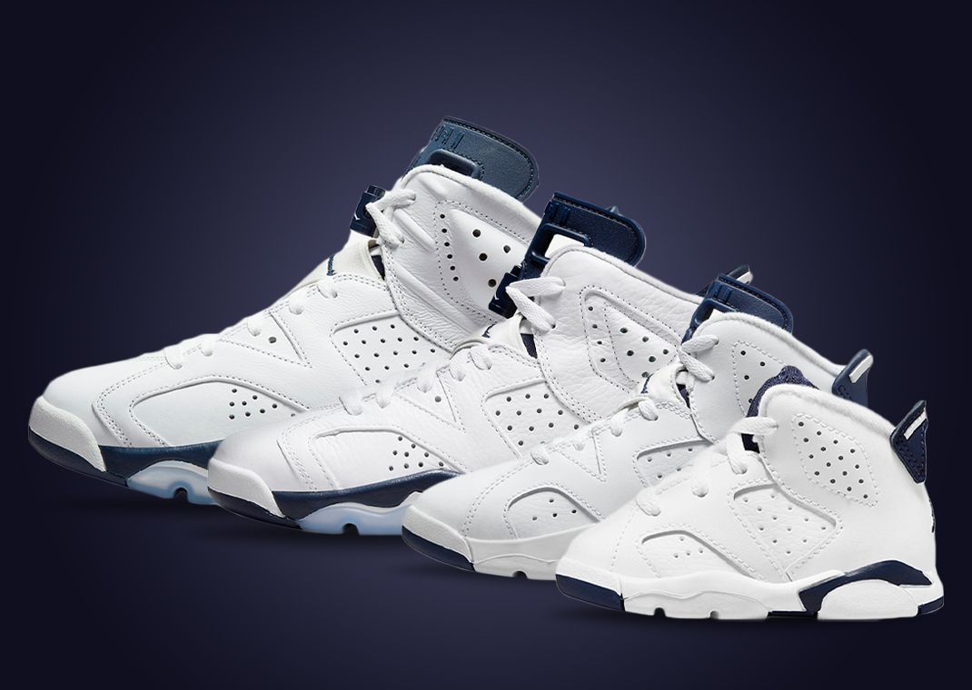 Air Jordan 6 Retro "Midnight Navy" (full family size run)