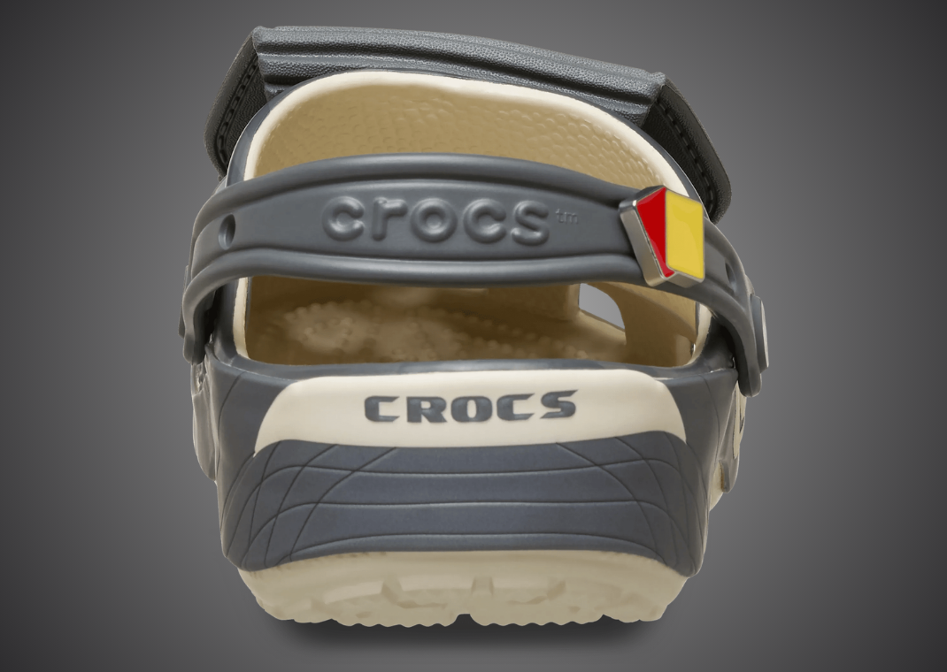 Umbro x Crocs Classic Clog Bone Slate Grey - Back