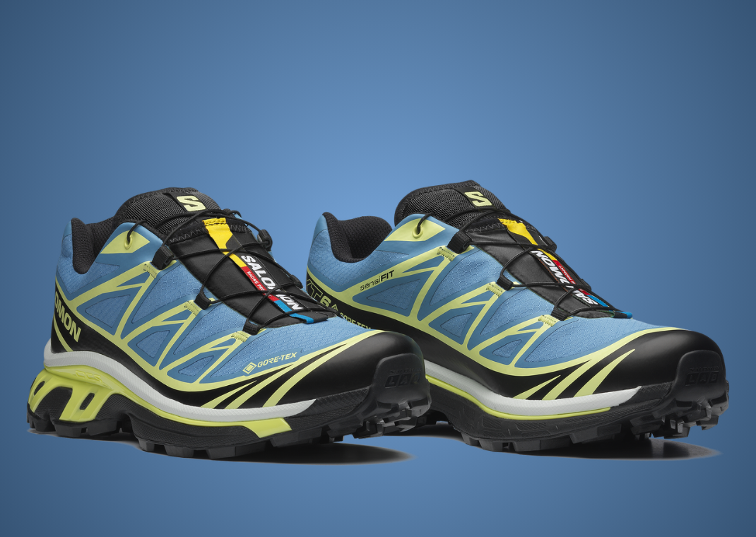 Salomon XT-6 Gore-Tex Niagara/Sunny Lime - Angle