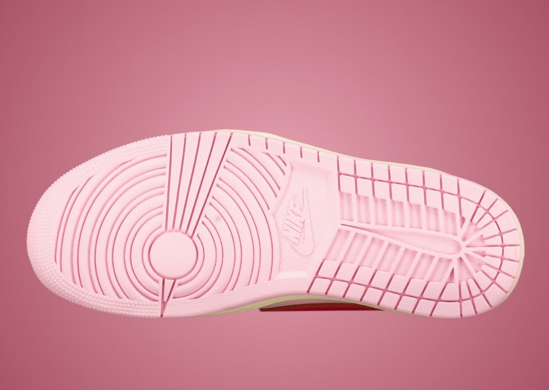 Air Jordan 1 Retro Low OG Travis Scott Sail Tropical Pink - Bottom