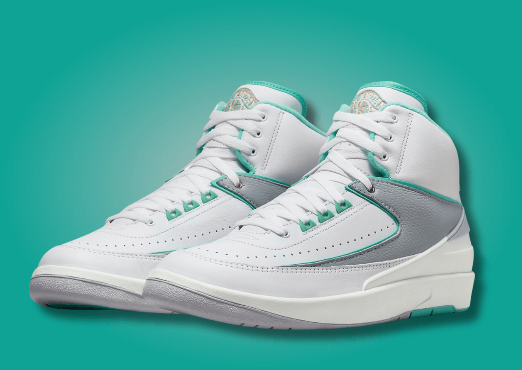 Air Jordan 2 Retro White Crystal Mint Wolf Grey (W)