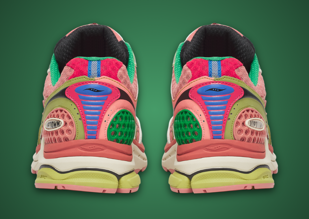 Jae Tips x Saucony ProGrid Triumph 4 Flowers Grow Uptown Virginia Creeper Heel