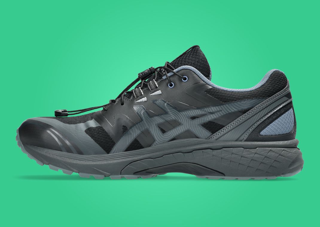 San San Gear x Asics Gel-Terrain Black Grey Violet Lateral