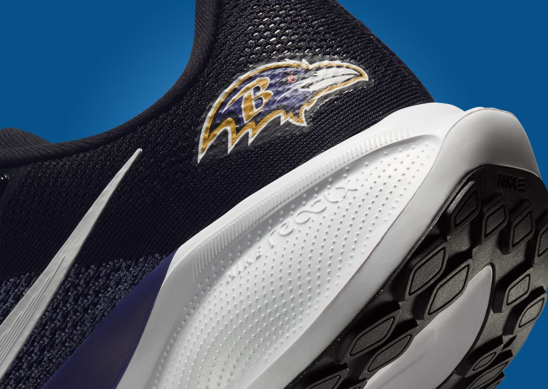 NFL x Nike Pegasus 41 Baltimore Ravens Heel Detail