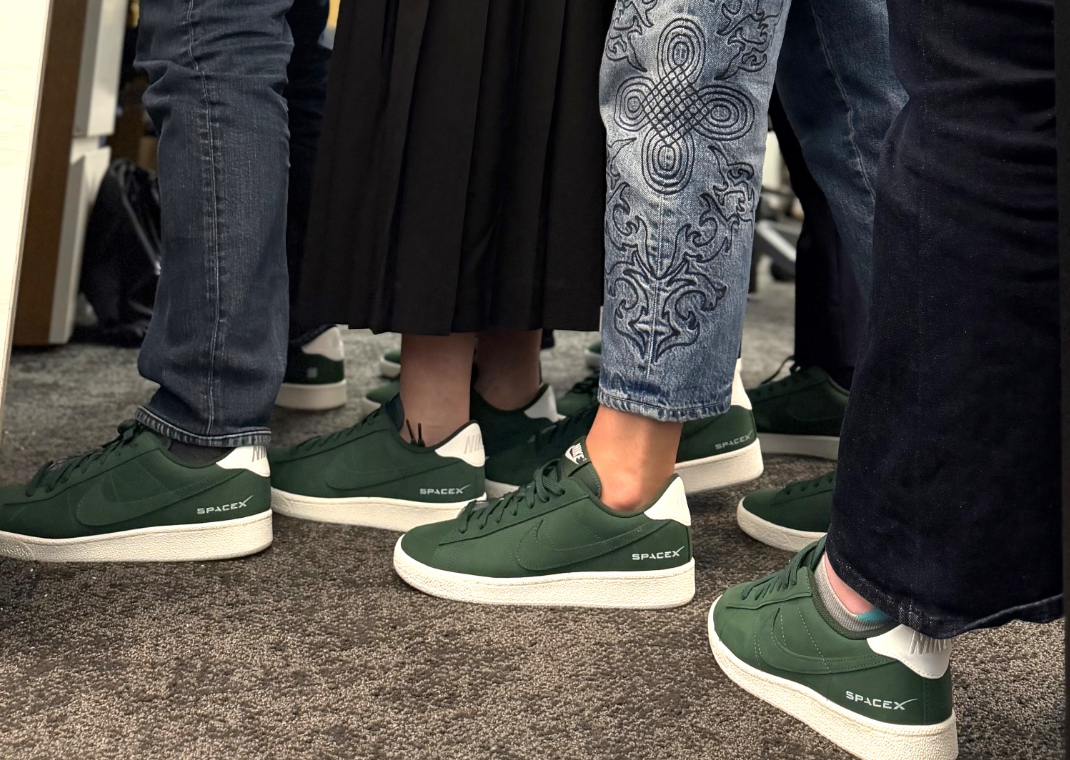 SpaceX IPO Nike Tennis Classic Customs