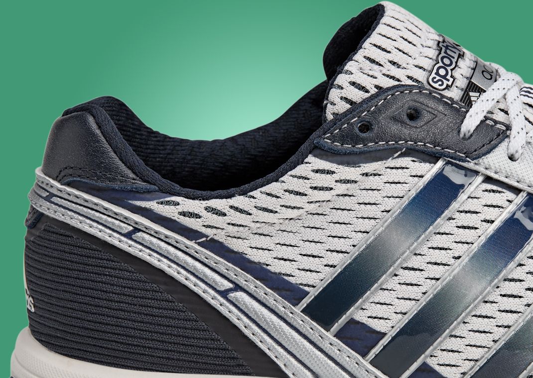 Sporty & Rich x adidas Adizero Adios Cloud White Collegiate Navy Detail