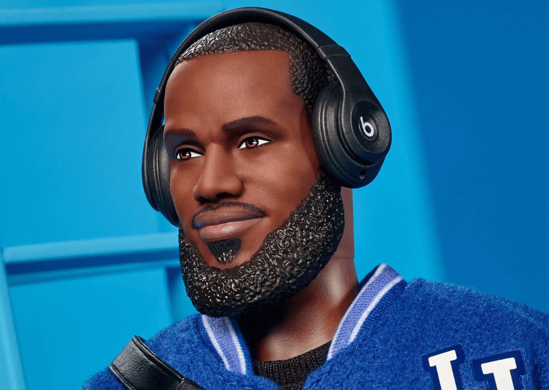 LeBron James Barbie Doll With Beats By Dre On