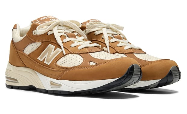 The New Balance 991v1 Made in UK Gets a Tan Chipmunk Makeover