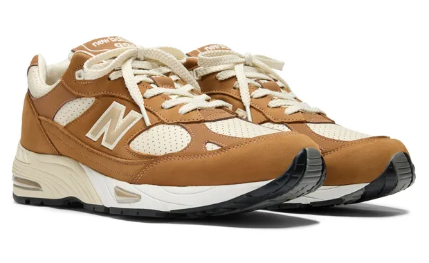 The New Balance 991v1 Made in UK Gets a Tan Chipmunk Makeover