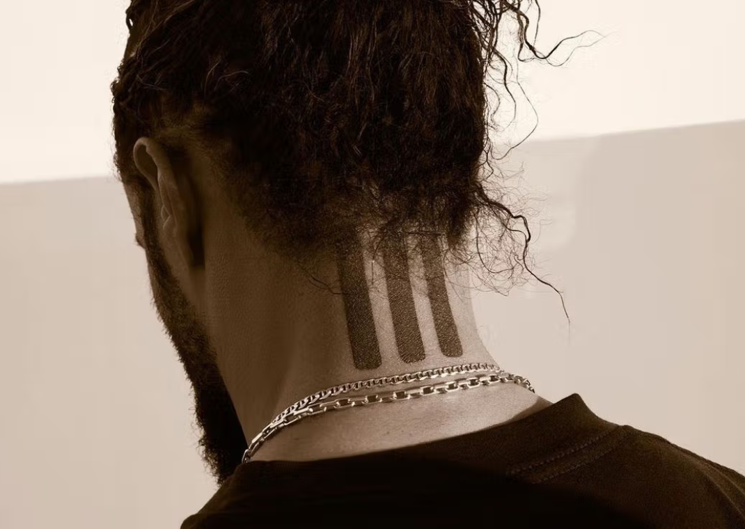 Jerry Lorenzo's adidas Three Stripes tattoo
