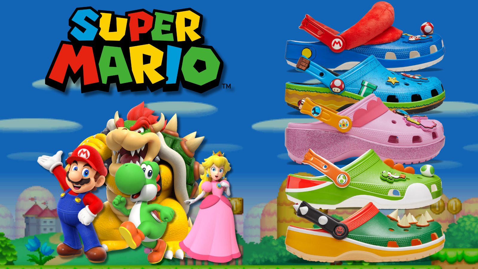 Nintendo and Crocs are Dropping a Super Mario Crocs Collection