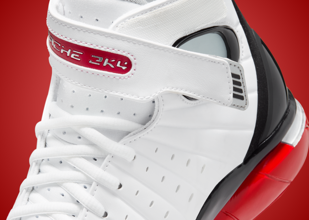 Nike Zoom Flight Huarache 2K4 White Varsity Red - Detail