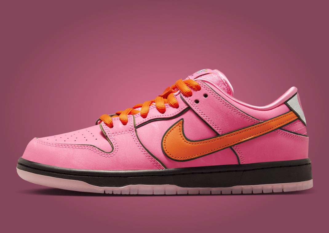The Powerpuff Girls x Nike SB Dunk Low Pro QS Blossom Lateral