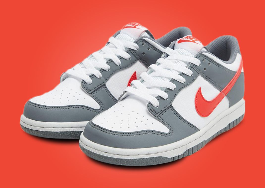 Nike Dunk Low NN Smoke Grey Light Crimson (GS)