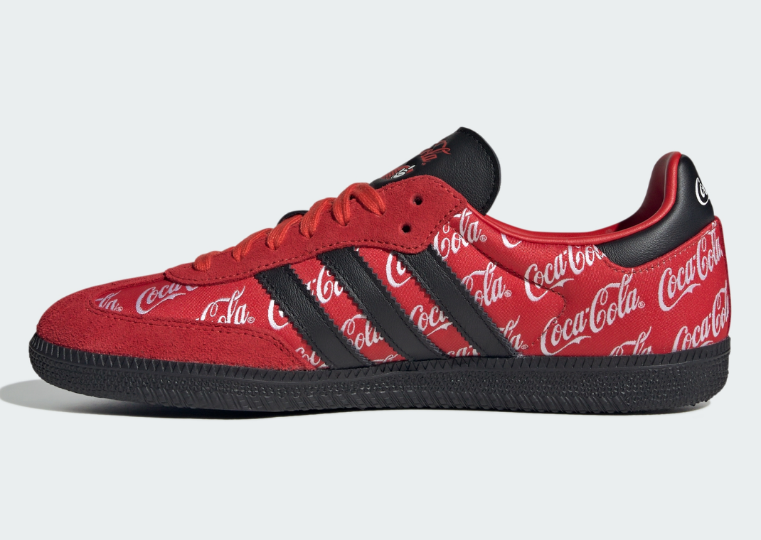 Coca-Cola x adidas Samba Red Medial