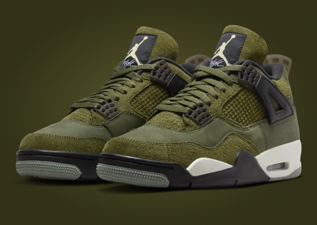 Olive green retro jordans hotsell