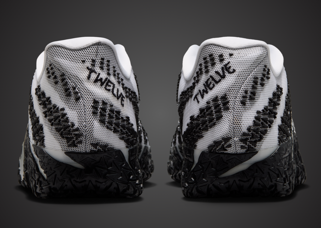 Nike Ja 3 TB White Black heel