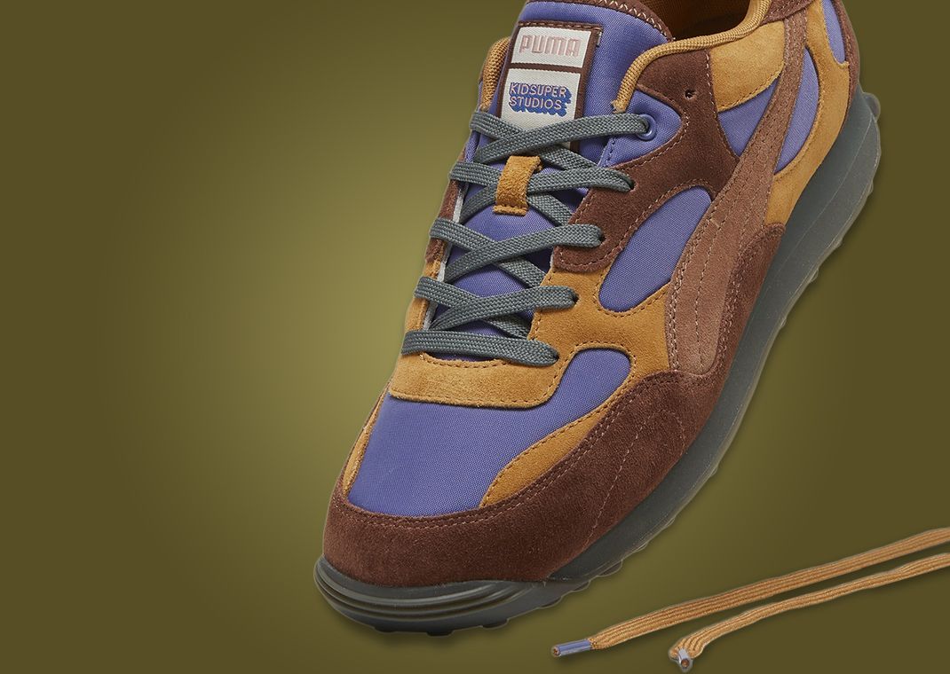 KidSuper Studios x Puma Easy Rider Brown Purple Toe