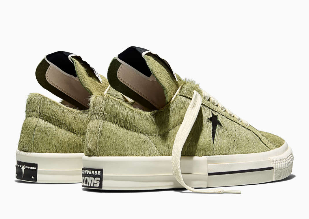 Rick Owens x Converse DRKSHDW One Star Pro Acid Black Heel