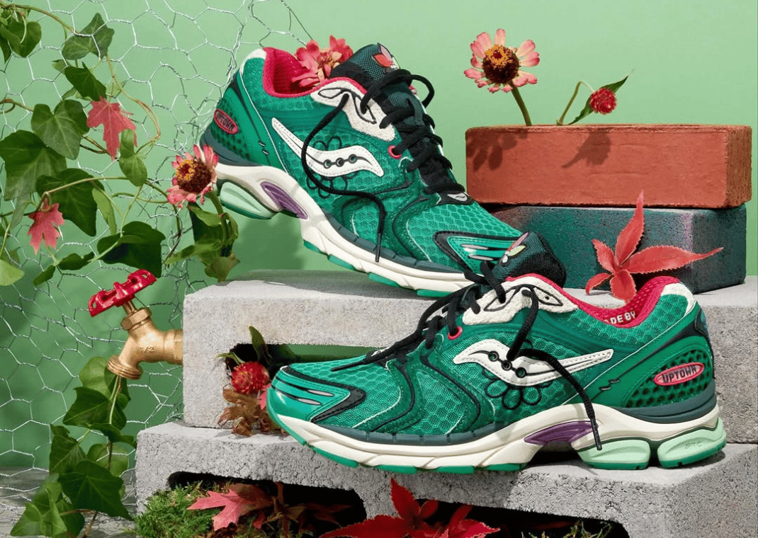 Jae Tips x Saucony ProGrid Triumph 4 Flowers Grow Uptown Sugar Maple
