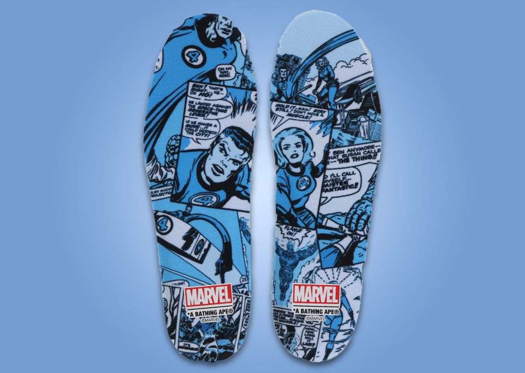 The Fantastic Four x A Bathing Ape BAPE STA Mr. Fantastic & Invisible Woman Insole