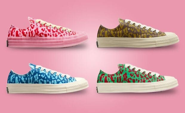 Golf le Fleur Covers Four Converse Chuck 70s in Digital Leopard Print