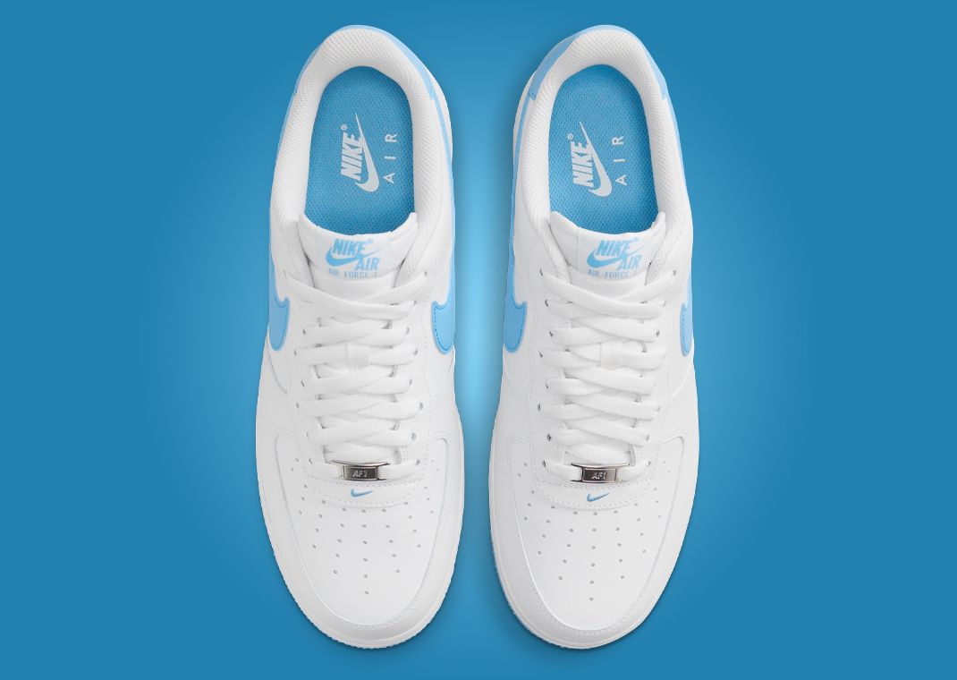 ★人気★ Nike Air Force 1 '07 Aquarius Blue White Nike Air Force 1 Aquarius Blue ♒ On Foot Sneaker Review