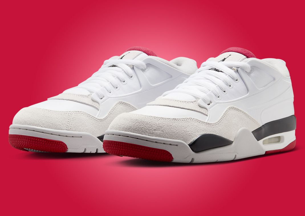 The Air Jordan 4 RM White Fire Red Black Releases Summer 2025 display picture 1