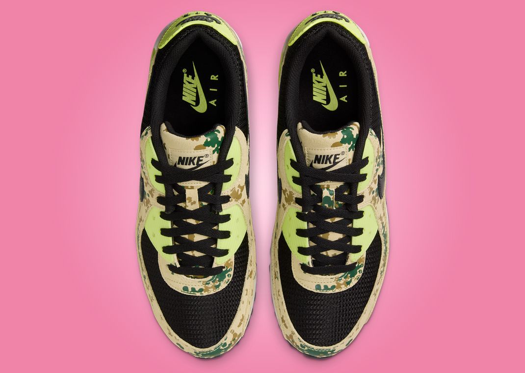 Nike Air Max 90 Camo Team Gold Light Lemon Twist Top