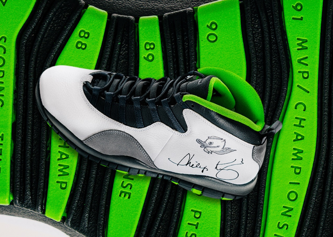 Air Jordan 10 Oregon Ducks White PE