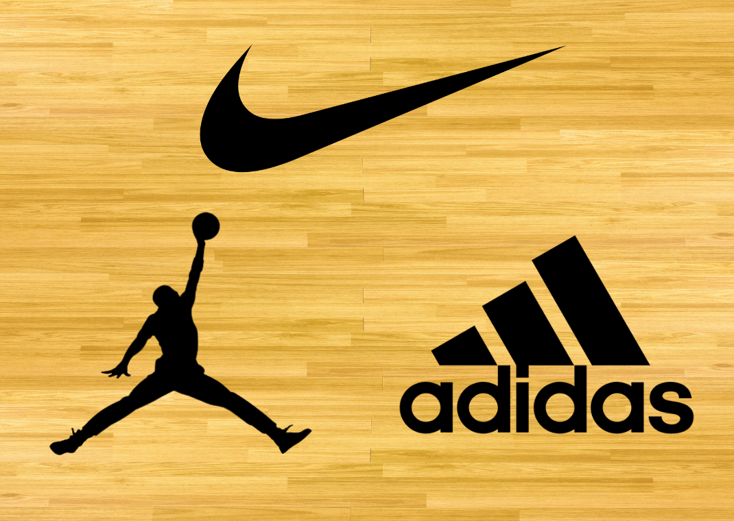 Top 3 sneaker brands by minutes played in the 2024-2025 NBA Season
