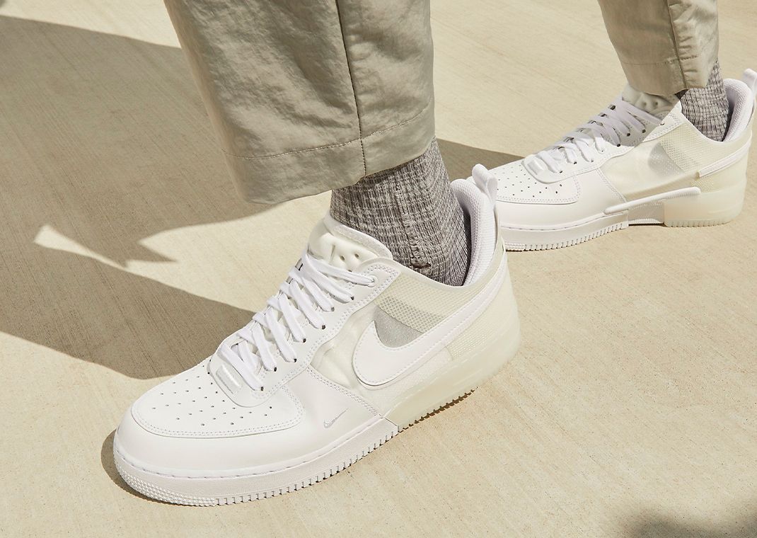 Nike Air Force 1 React Tripe White