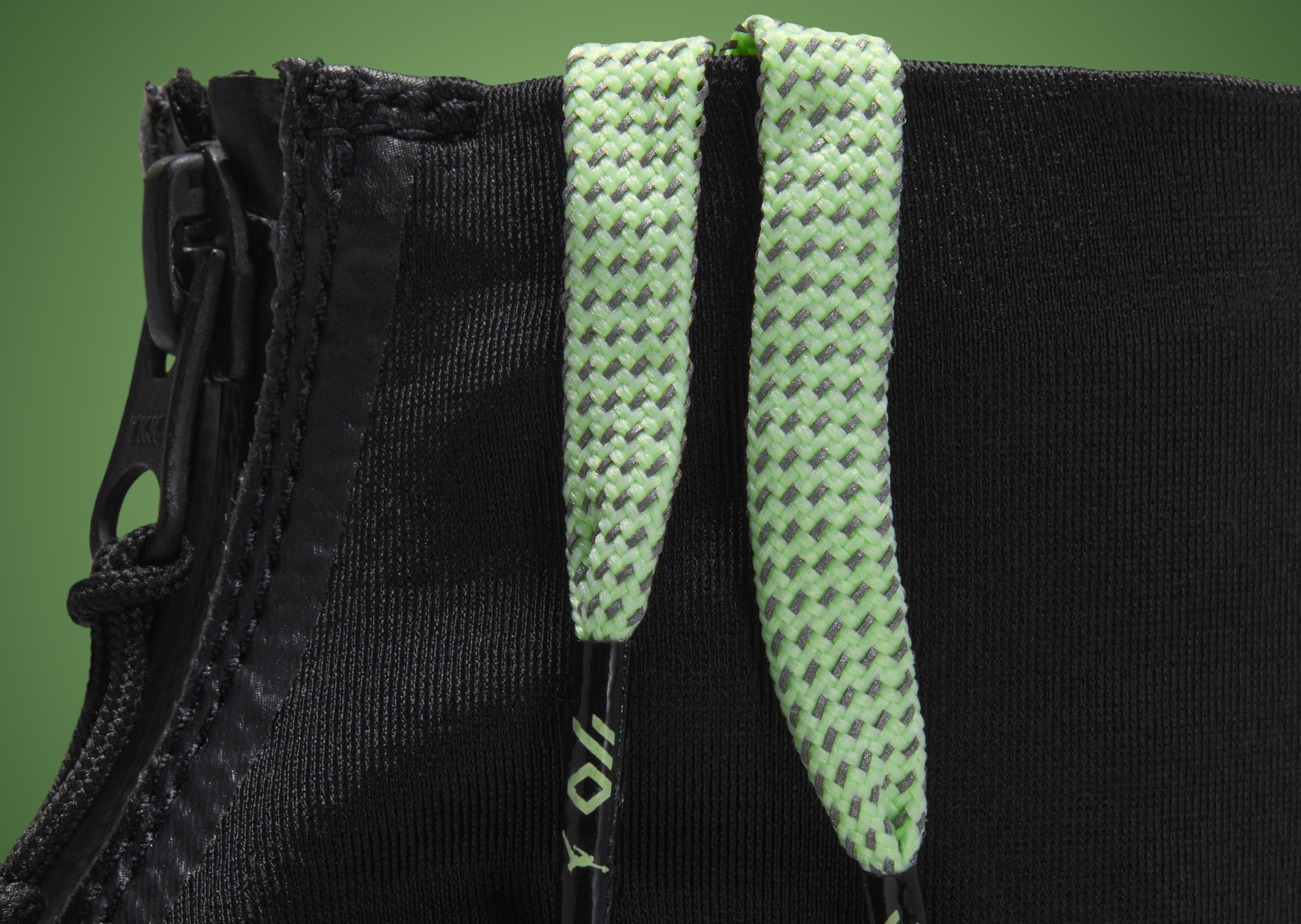 Air Jordan 4028 Black Barely Volt - Detail