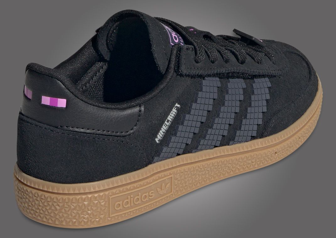 Minecraft x adidas Handball Spezial Creeper Heel Angle