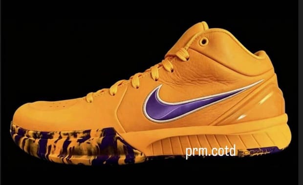 The Nike Kobe 4 Protro is Dropping in a Gold and Purple Lakers Colorway this Summer