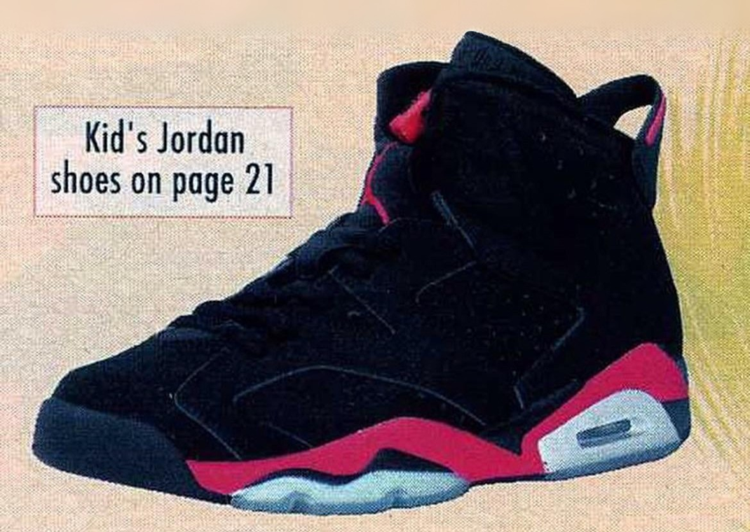 Air Jordan 6 Retro Reverse Infrared sample from Eastbay catalog